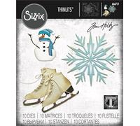 Sizzix Thinlits Die Set 10pcs - Vault Winter Wishes by Tim Holtz 666717