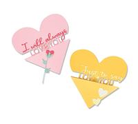 Sizzix Thinlits Die Set 10PK Heart Slider Card by Olivia Rose, Grey, One Size