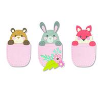 Sizzix Thinlits Die Set 10PK Pocket Pals by Olivia Rose, 665813, Multicolor