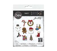 Sizzix Thinlits Die Set 11PK Christmas Minis by Tim Holtz, 665567