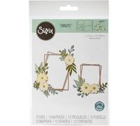 Sizzix Framelits Die Set 13 Pack w/Stamps 663861, Detailed Tropics by Sophie Guilar, Multicolour, One Size
