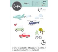 Sizzix Thinlits Die Set 13pcs - Transport Collection by Jamie Steel 665899