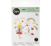 Sizzix Thinlits Die Set 14 Pack 664376 Fantasy by Pete Hughes, Paper, Mulitcolour, One Size