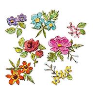 Sizzix Thinlits Die Set 14PK Brushstroke Flowers Mini by Tim Holtz, Multi-Colour, One Size
