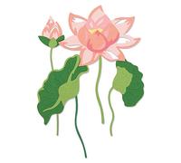 Sizzix Thinlits Die Set 16 Pack 663867, Layered Water Flower by Lisa Jones, Multicolour, One Size