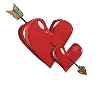 Sizzix Thinlits Die Set 16PK Lovestruck Colorize by Tim Holtz, 665852, Paper, Multicolor, One Size