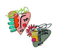 Sizzix Thinlits Die Set 19PK Abstract Faces by Tim Holtz | 665845 |Chapter 2 2022, Paper, Multicolor, One Size