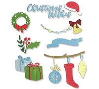 Sizzix Thinlits Die Set 20PK-Christmas Decorations, 664702, Multicolor, One Size