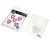 Sizzix Thinlits Die Set 25PK Stacked Tiles Hearts by Tim Holtz, 665858, Multicolor, One Size