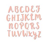 Sizzix Thinlits Die Set 661710, Letters, 26 Pack, Multi Colour, One Size, Steel, Brush Capital Alpha by Debi Potter