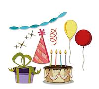 Sizzix Thinlits Die Set 32PK Celebrate Colorize by Tim Holtz, 666285