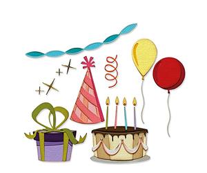 Sizzix Thinlits Die Set 32PK Celebrate Colorize by Tim Holtz, 666285
