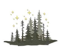 Sizzix Thinlits Die Set 3PK Forest Shadows by Tim Holtz | 666334 | Metal, Wafer-Thin Cutting Dies for Scrapbooking, Embossing, Journalling, Paper, Plastic, One Size