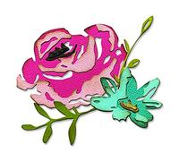 Sizzix Thinlits Die Set 4PK Brushstroke Flowers #4 by Tim Holtz | 665849 |Chapter 2 2022, Paper, Multicolor, One Size
