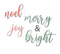 Sizzix Thinlits Die Set 5PK 664483 Winter Phrases by Sophie Guilar, One Size