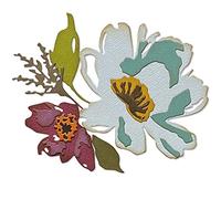 Sizzix Thinlits Die Set 5PK Brushstroke Flowers #3 by Tim Holtz, 665360, Multicolor, One Size
