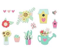 Sizzix Thinlits Die Set 5PK-Floral Garden by Jessica Scott, 665341, Multicolor, One Size