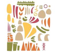 Sizzix Thinlits Die Set 5PK Infinite Doodles #1 | 666523 | Metal, Wafer-Thin Cutting Dies for Scrapbooking, Embossing, Journalling