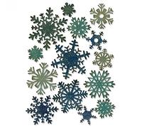 Sizzix Thinlits Die Set 661599, Paper Snowflakes Mini by Tim Holtz, 14 Pack