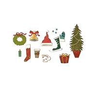 Sizzix Thinlits Die Set 664191, Festive Things by Tim Holtz, 12 Pack, Multi Colour, One Size