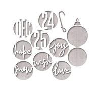 Sizzix Thinlits Die Set 664205, Circle Words Thinlits By Tim Holtz, 12 Pack, Multi-Colour, One Size