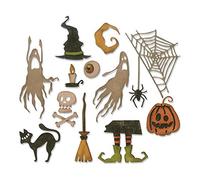 Sizzix Thinlits Die Set 664209, Frightful Things by Tim Holtz, 17 Pack, Multi Colour, One Size