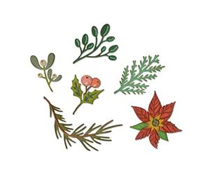 Sizzix Thinlits Die Set 664221, Large Funky Festive Florals by Tim Holtz, 6 Pack, Multi Colour, One Size