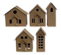 Sizzix Thinlits Die Set 664741 Paper Village by Tim Holtz, 16 Pack