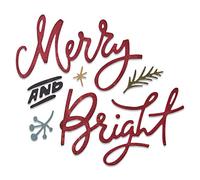 Sizzix Thinlits Die Set 6PK 664739 Merry & Bright by Tim Holtz