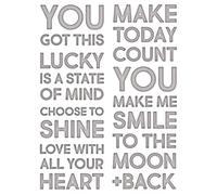 Sizzix Thinlits Die Set 7PK Bold Text #2 by Tim Holtz | 665925 |Chapter 2 2022