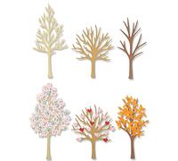 Sizzix Thinlits Die Set 11PK Modern Floristry by Tim Holtz | 665853 |Chapter 2 2022, Multicolor, One Size