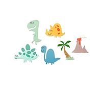 Sizzix Thinlits Die Set 9 Pack 664393 Dinosaurs by Pete Hughes, Paper, Mulitcolour, One Size