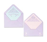 Sizzix Thinlits Die Set 9PK Lace Envelope Liners by Lisa Jones | 665890 |Chapter 2 2022, Multicolor, One Size