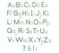 Sizzix 92-Pack Thinlits Die Set - Essential Type, Grey