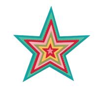 Sizzix Thinlits Die Set, Fancy Stars by Sizzix, 8 Metal Cutting Dies