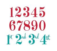 Sizzix Thinlits Die Set, Grand Numbers by Sizzix, 10 Metal Cutting Dies
