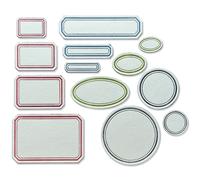 Sizzix Thinlits Dies By Tim Holtz 13/Pkg-Vintage Labels 665929