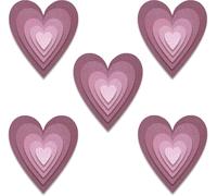 Sizzix Thinlits Dies By Tim Holtz 25/Pkg-Stacked Tiles Hearts 665858