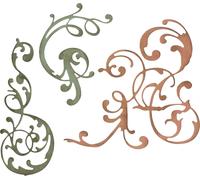 Sizzix Thinlits Dies By Tim Holtz 3/Pkg-Adorned 664176