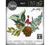 Sizzix Thinlits Dies By Tim Holtz 6pcs - Holiday Brushstroke #2 665578