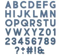 Sizzix Thinlits Dies By Tim Holtz 80/Pkg-Alphanumeric Bold - 665205