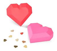 Sizzix Thinlits Dies Geo Heart Box 6pk by Kath Breen, 665827