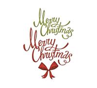 Sizzix Thinlits Dies Set 664196, Ribbon, Merry Christmas & Bow by Tim Holtz, 4 Pack, Multi Colour, One Size