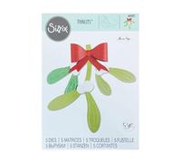Sizzix Thinlits Set 5PK Mistletoe Leaves by Olivia Rose | 665027 | Metal Cutting Die for Cardmaking, Scrapbooking, Papercraft and More, Grey, One Size