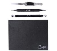 Sizzix Tim Holtz Shaping Kit 665304 - Scrapbooking and Cardmaking Paper Sculpting Set (Black)