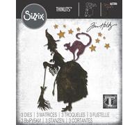 Sizzix Witchcraft Thinlits Die Set, Multi-Colour, Pack of 3