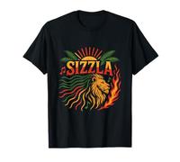 Sizzla Reggae Vibes Rasta Style Graphic T-Shirt