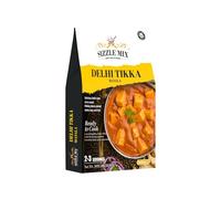 Sizzle Mix Delhi Tikka Masala Ready-to-Cook Creamy Curry Authentic Indian Flavour Base for Paneer, Vegetables, or Meat - 300g (2-3 Servings) No Artificial Colours or Preservative