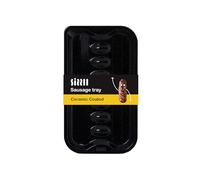 SIZZLL Enamel Sausage Tray | BBQ, Hob & Oven Safe Pan | No Rolling, Perfect Sizzle | Dishwasher Safe | Made in Britain