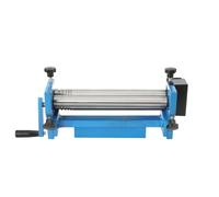 SJ 300 Bending Round Machine 3 Roller Bender Sheet Metal Bending with Removable Rollers Manual Reel Machine with Forming Width 300mm Rolling Stainless Steel,Aluminum Plate